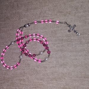 Beautiful glass rosary